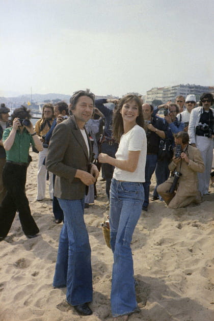 Serge Gainsbourg et Jane Birkin, jean pattes d'eph