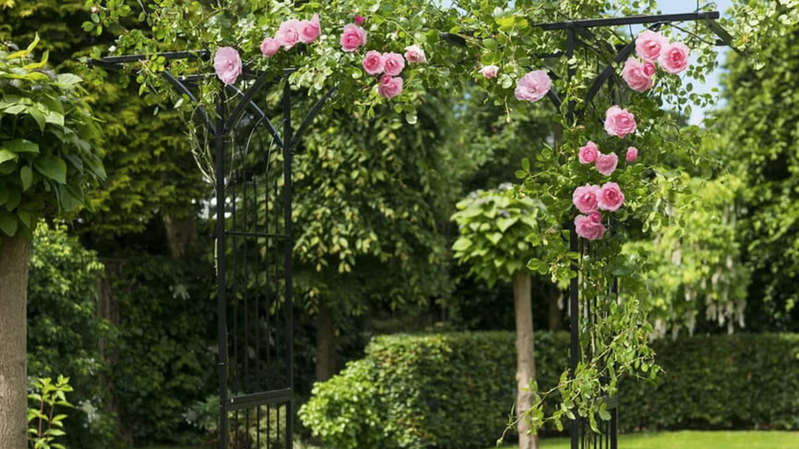 Arche de jardin rectiligne