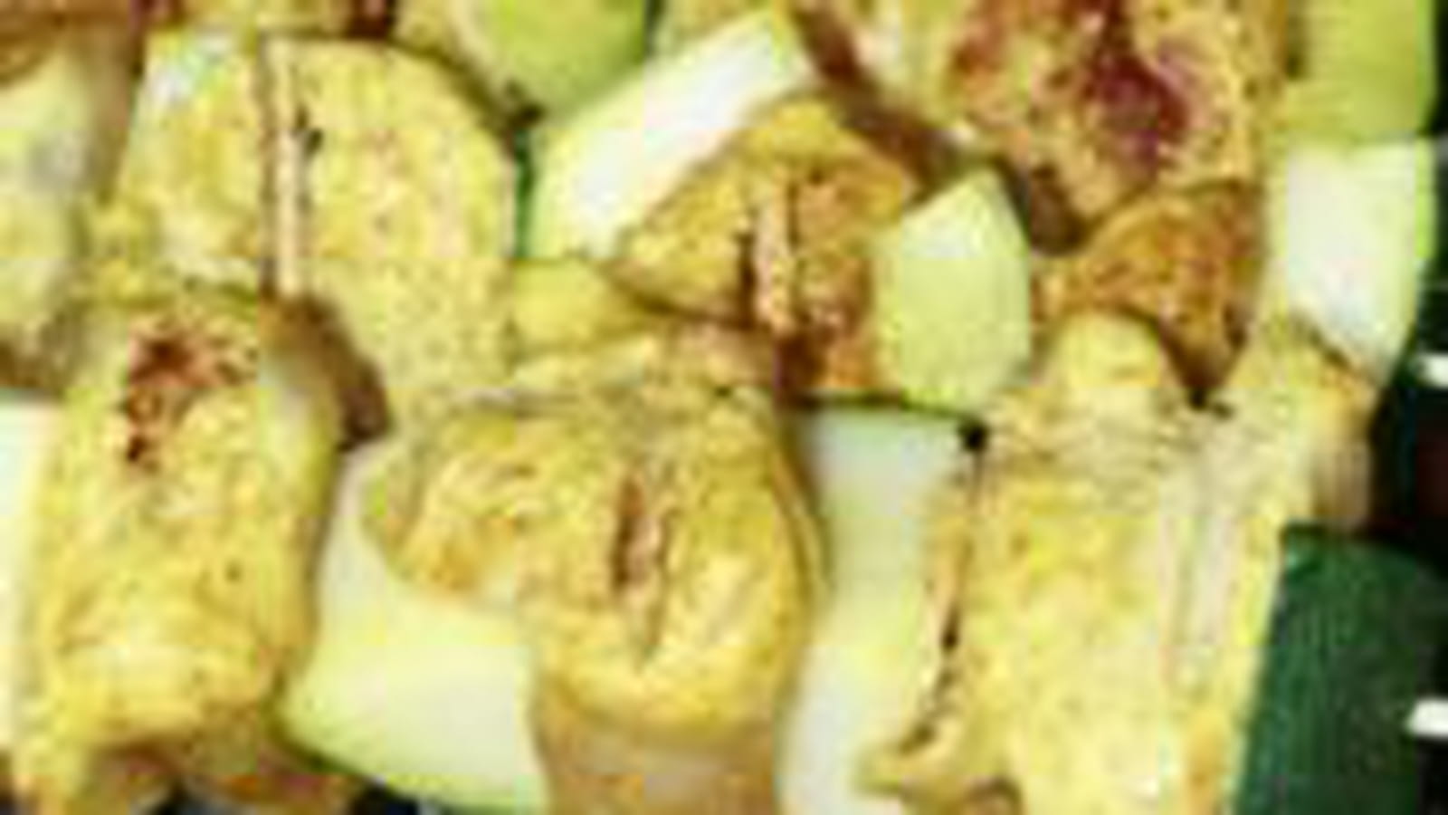 Brochettes courgette et dinde