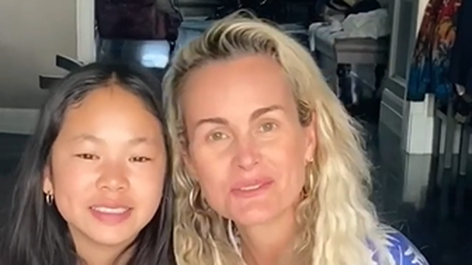 Joy Hallyday et Laeticia Hallyday
