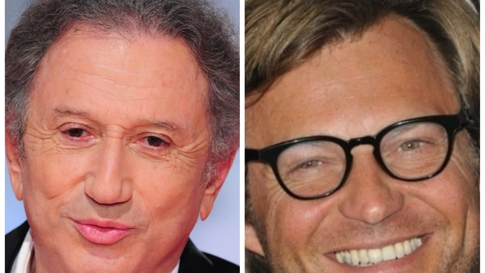 Michel Drucker et Laurent Delahousse