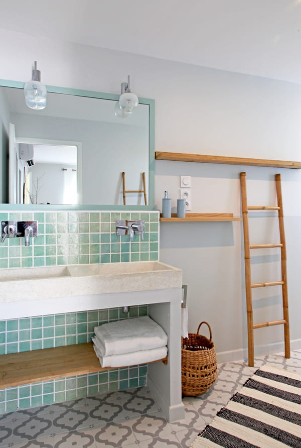 salle-de-bains-carrelage-vert