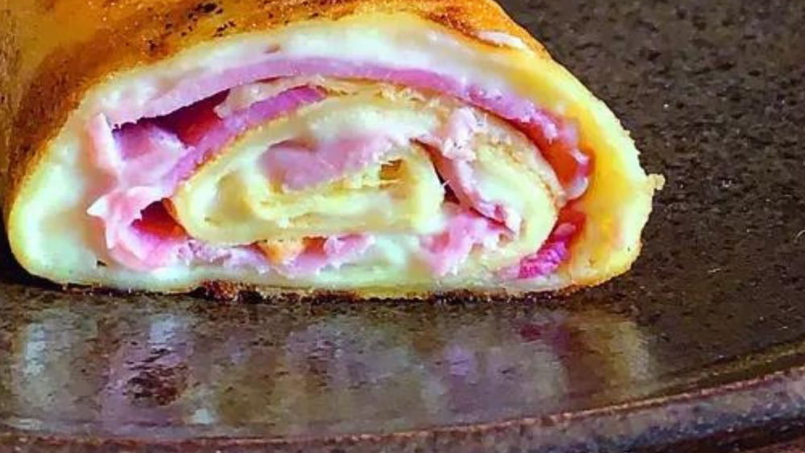 Crêpes au jambon, salade verte par Cyril Lignac