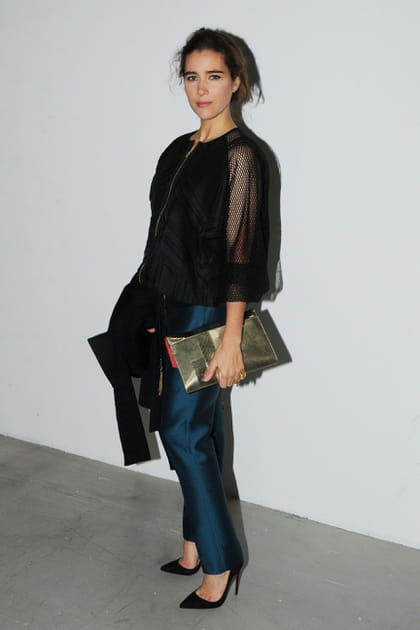 Vahina Giocante, chic au défilé Zuhair Murad