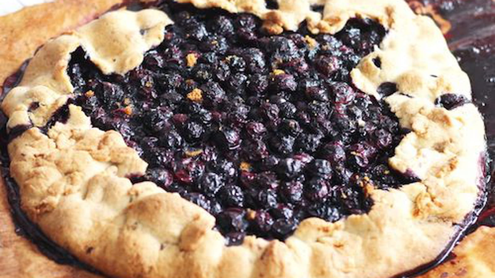 Tarte aux myrtilles et spéculoos