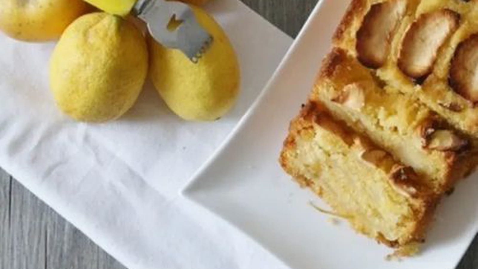Cake polenta pommes - citron