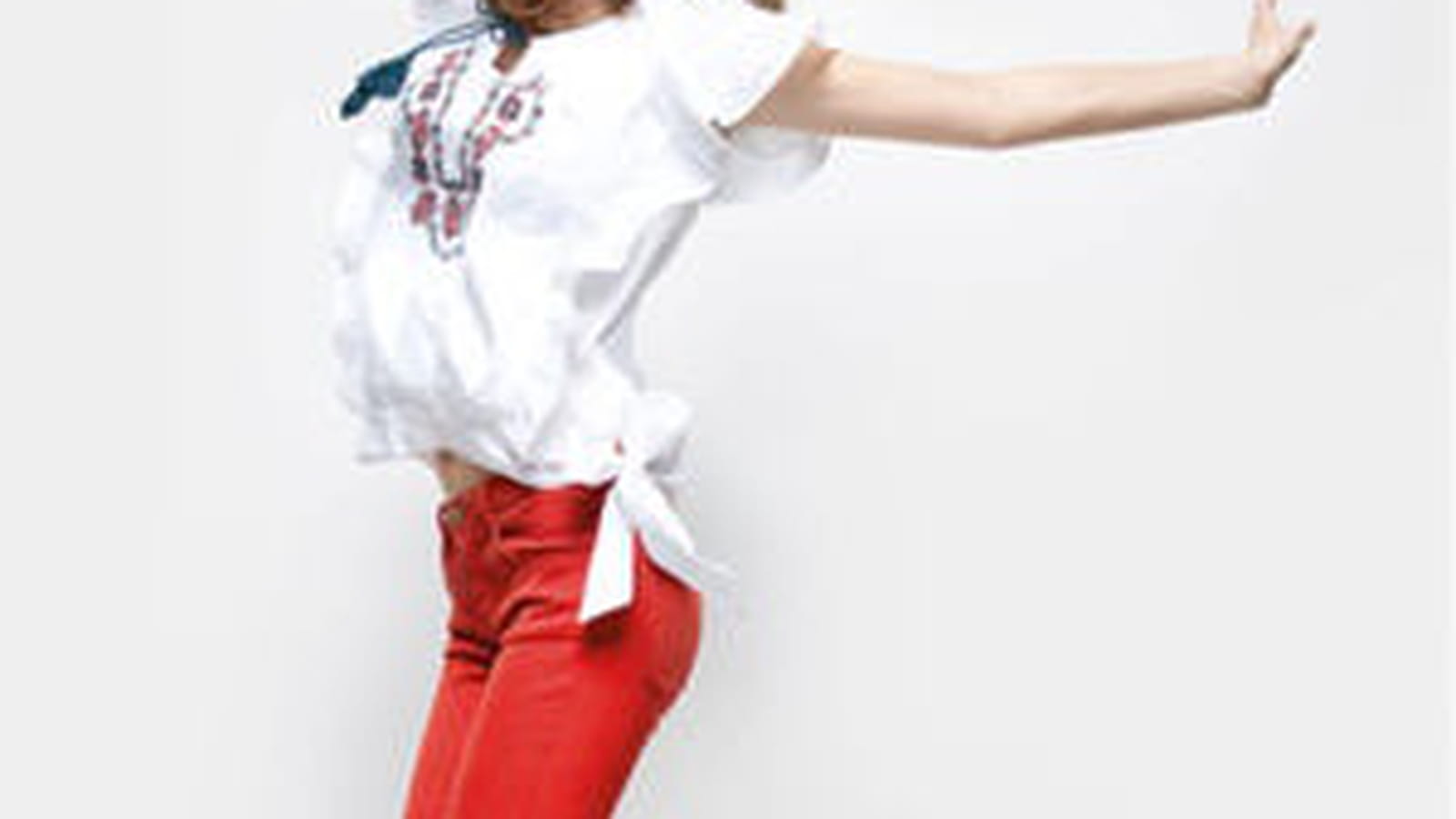 Pantalon rouge de Naf Naf