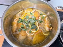 Fricassée de poulet au citron et à la sauge : Etape 2
