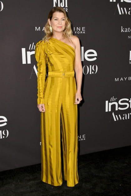 Ellen Pompeo en combinaison Martin Grant