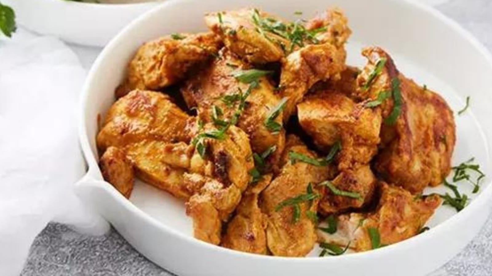 Poulet à l'indienne au yaourt frais