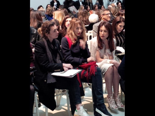 Fashion week : Elsa Zylberstein, Mlle Agnès et Alexandra Golovanoff au défilé Zuhair Murad