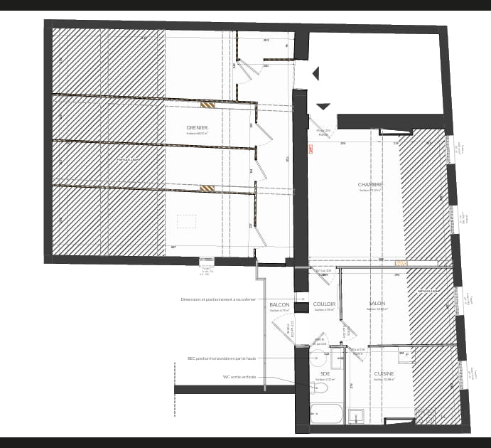 Le plan avant travaux