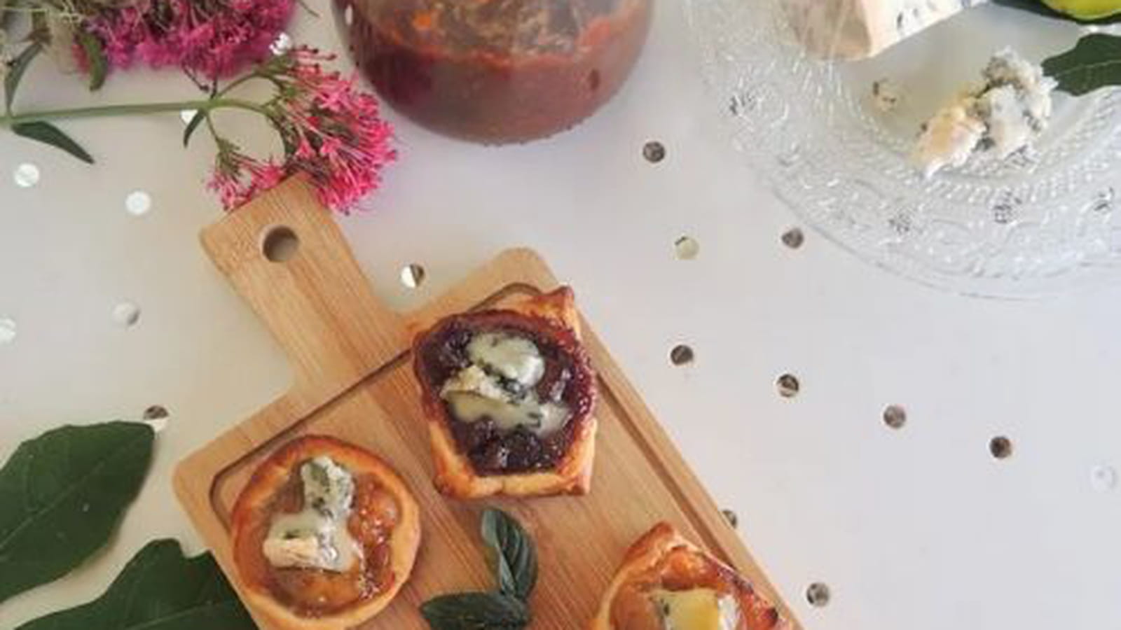 Bouchées feuilletées chutney mi figue mi raisin