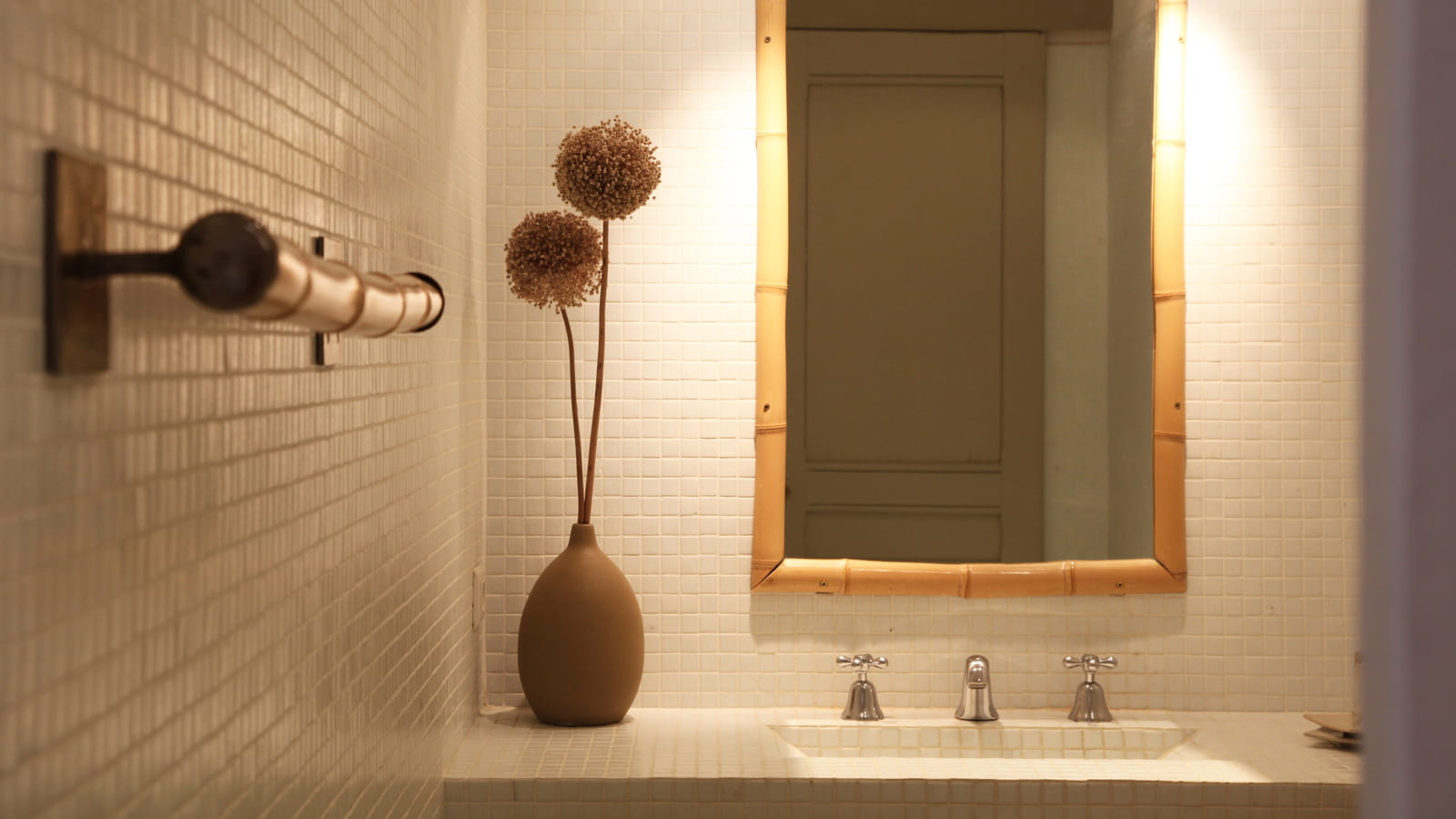 Salle de bains bambou