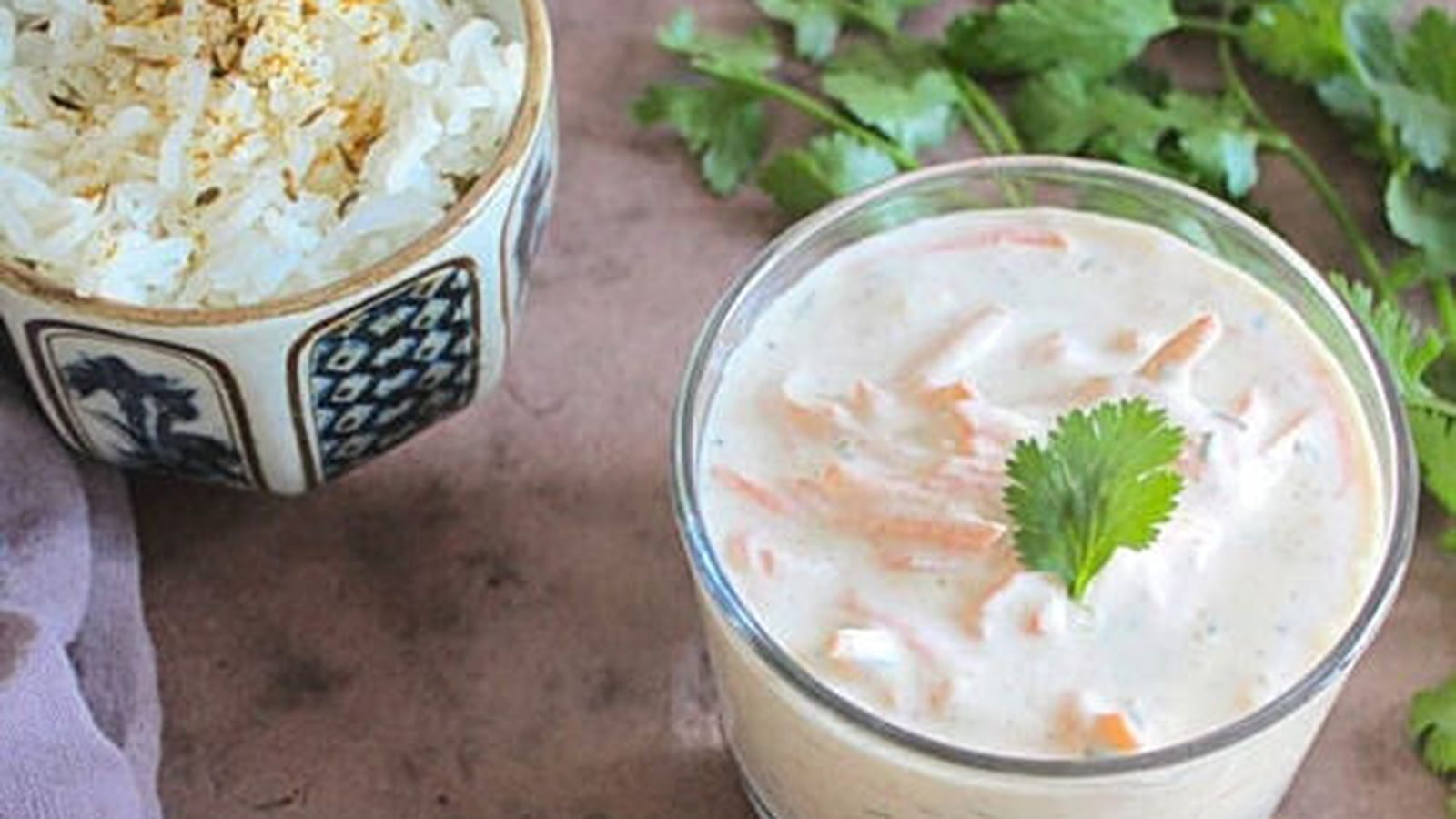 Raita de carottes, spécialité indienne