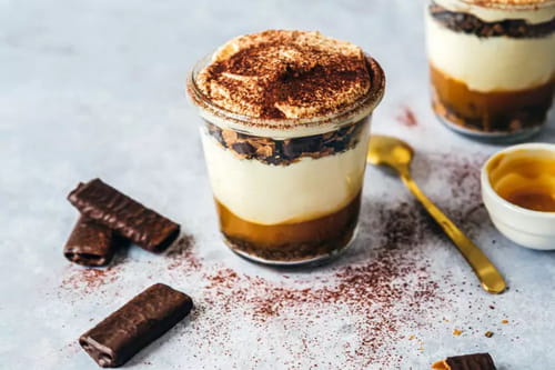 Tiramisu caramel beurre salé & Crêpes Dentelle Gavottes® chocolat noir