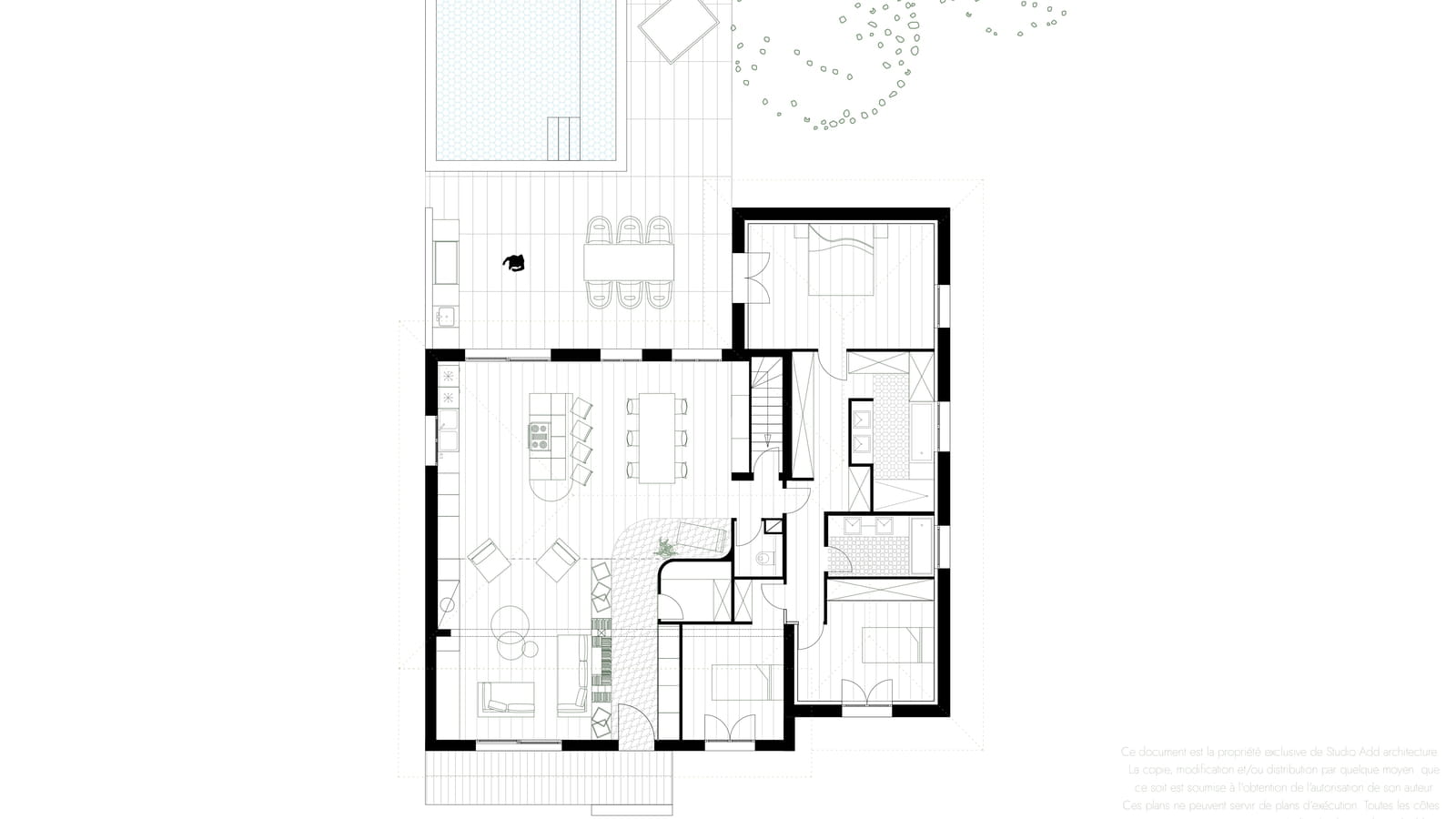 Plan projet rez-de-chaussée 