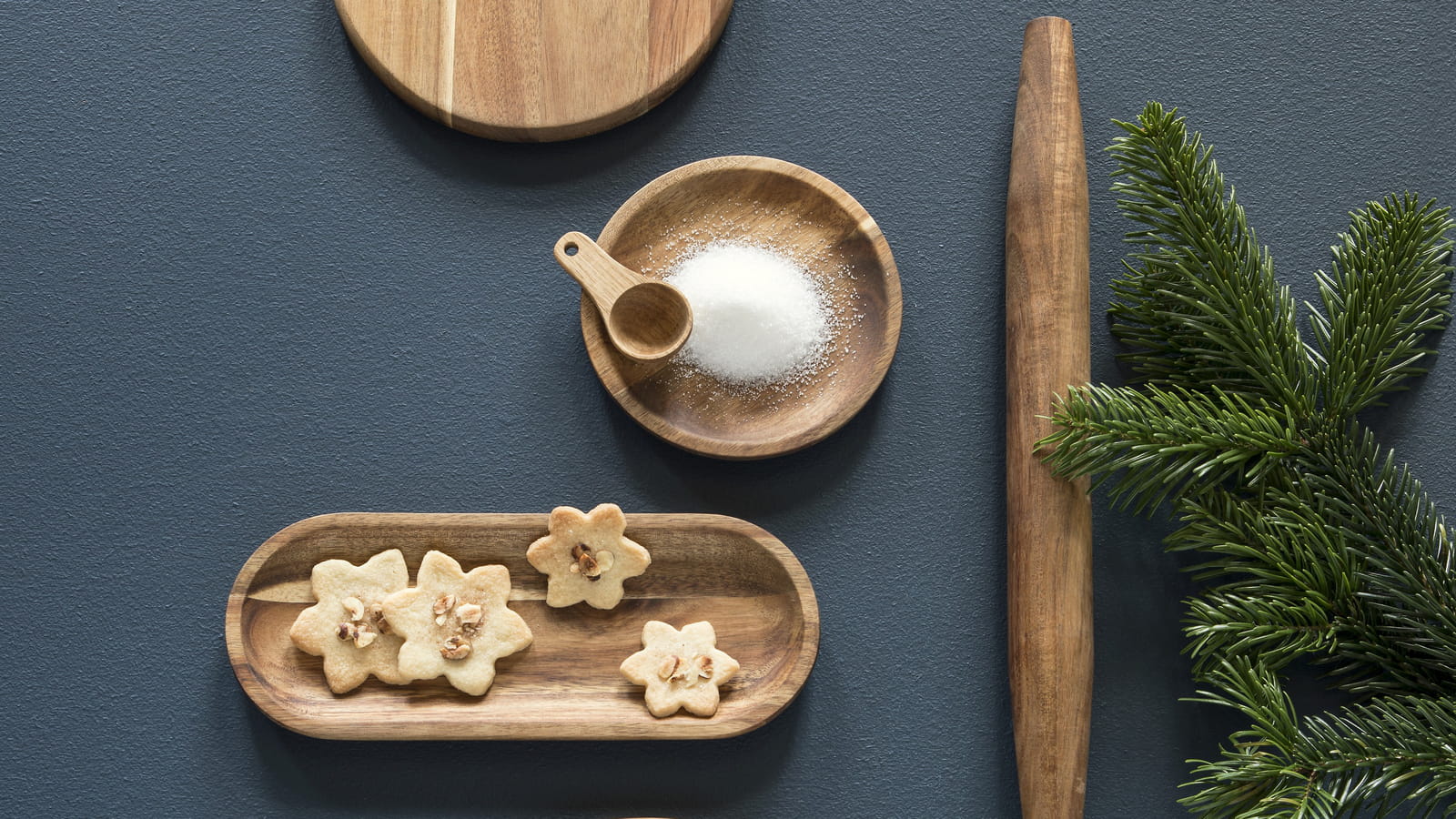 Ustensiles de cuisine en bois d'acacia 