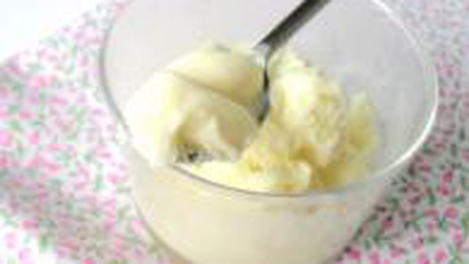 Glace au chocolat blanc