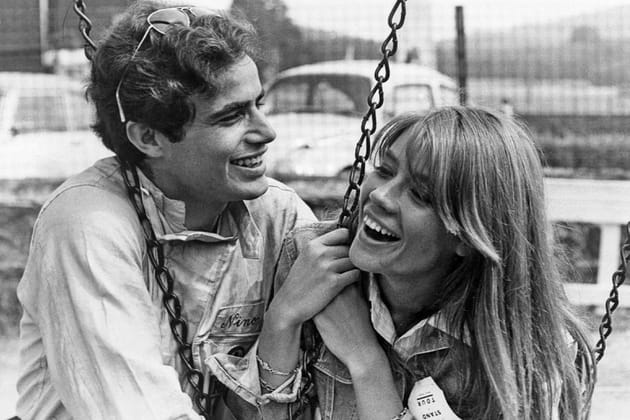 Photo d'un moment de complicité entre Françoise Hardy et Antonio Sabato