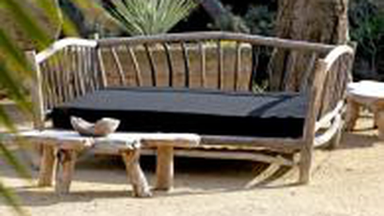 Banc et table basse