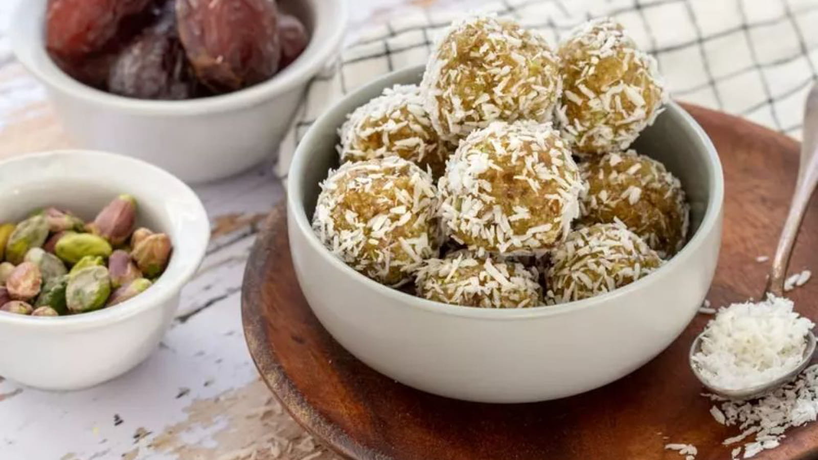 Energy balls pistaches, amandes et coco