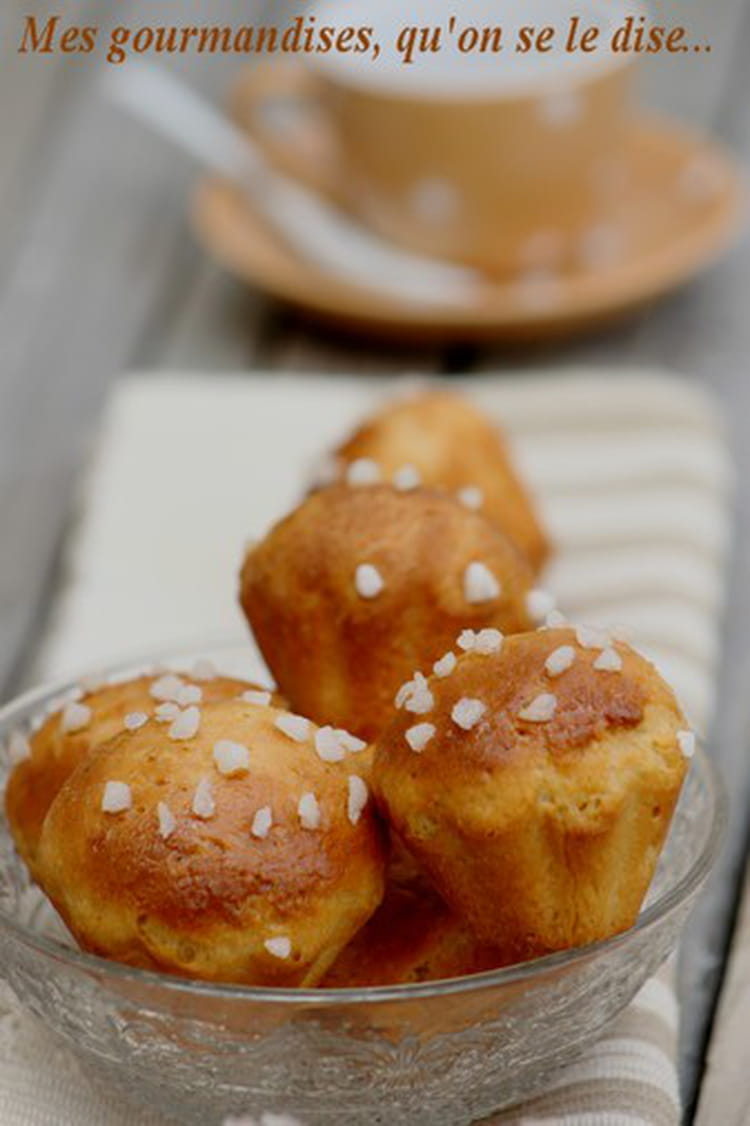 Recette de Briochettes au sucre perlé