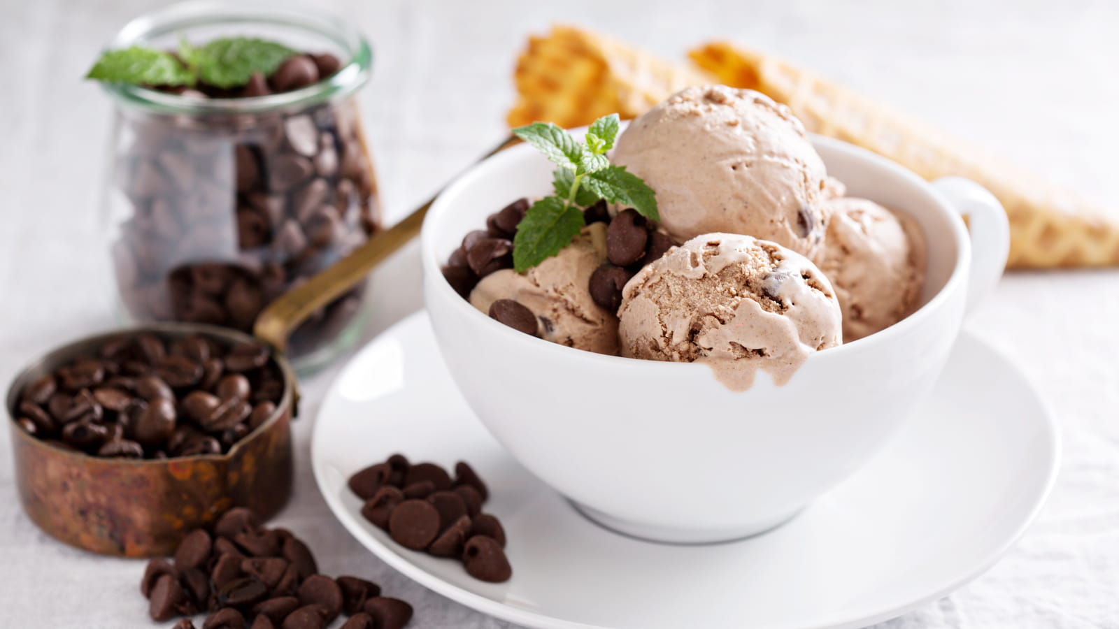 Glace au café