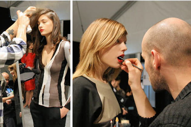 Derni&egrave;res retouches coiffure et maquillage