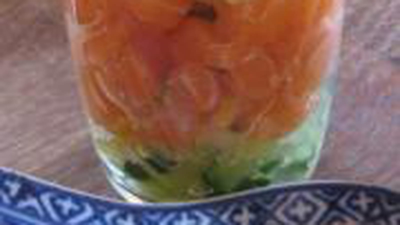 Tartare de saumon au concombre