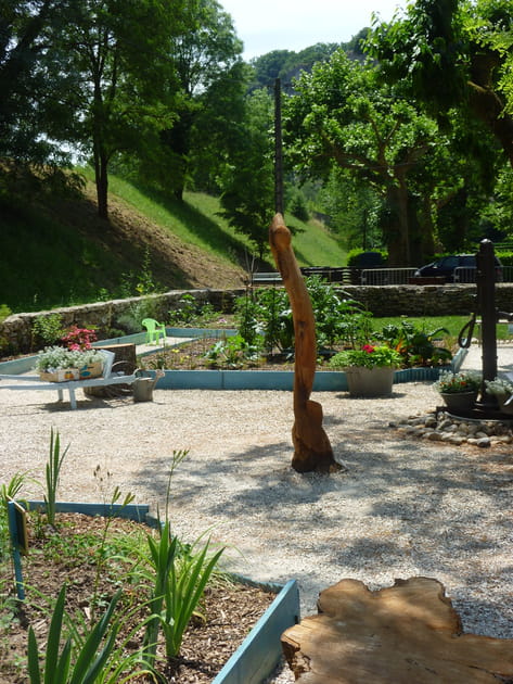 Une sculpture de bois