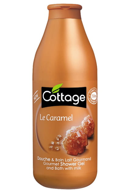 Douche et bain lait gourmand Caramel Cottage