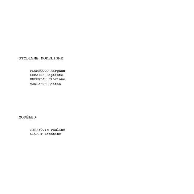 Lookbook Effusion - Participants