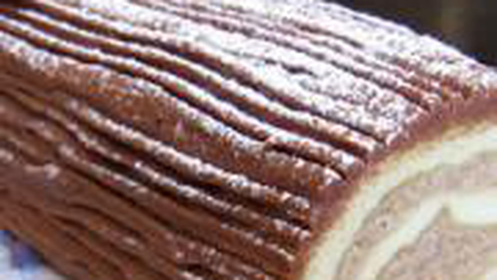 Bûche chocolat crème aux marrons