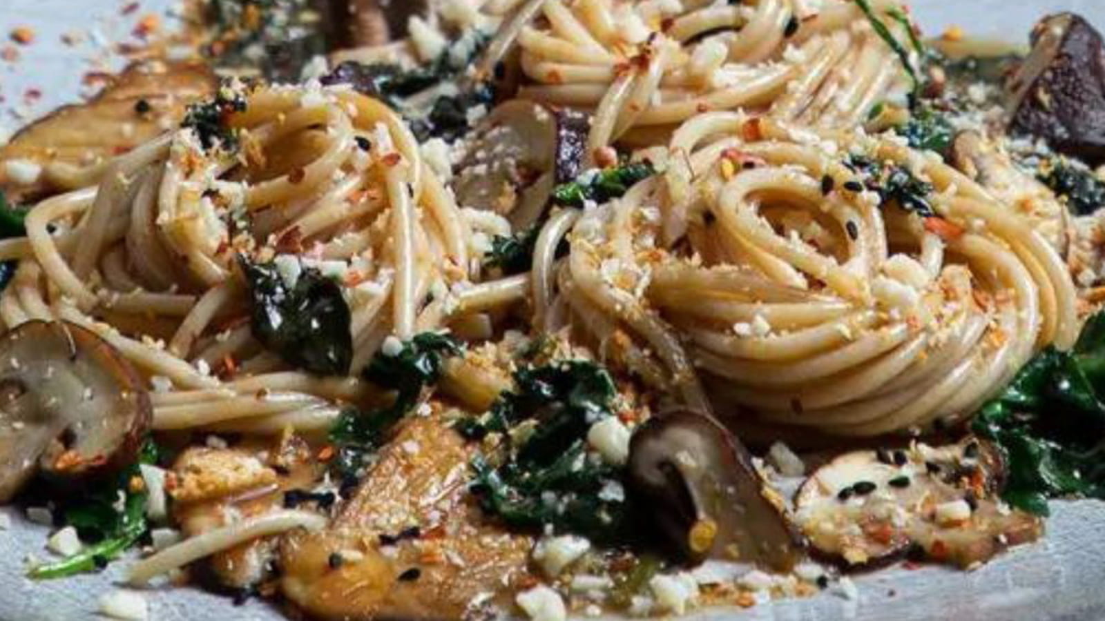 Pâtes crémeuses aux champignons
