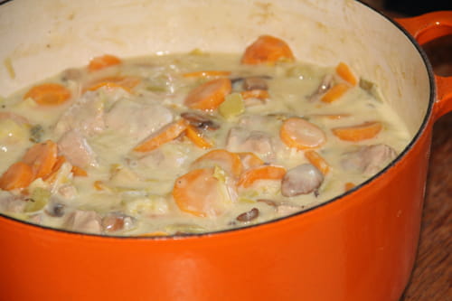 Blanquette de veau, poireaux et carottes à la vanille