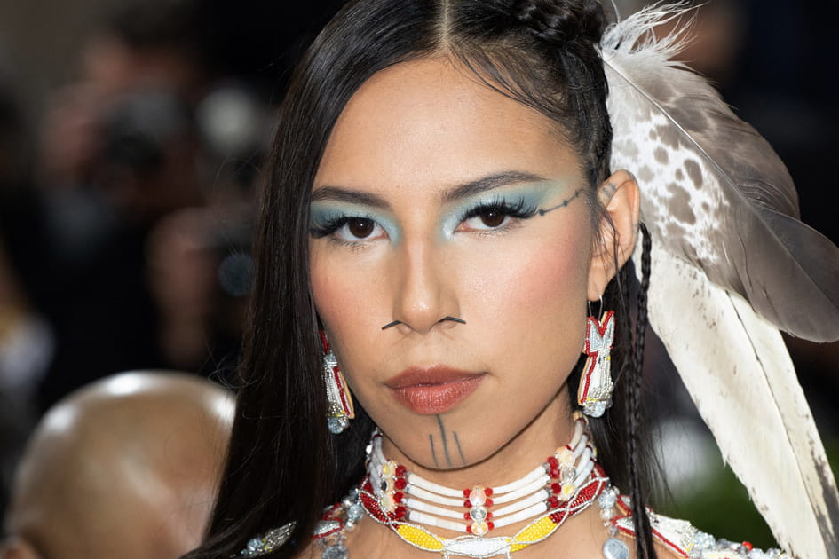 Le maquillage pastel de Quannah Chasinghorse