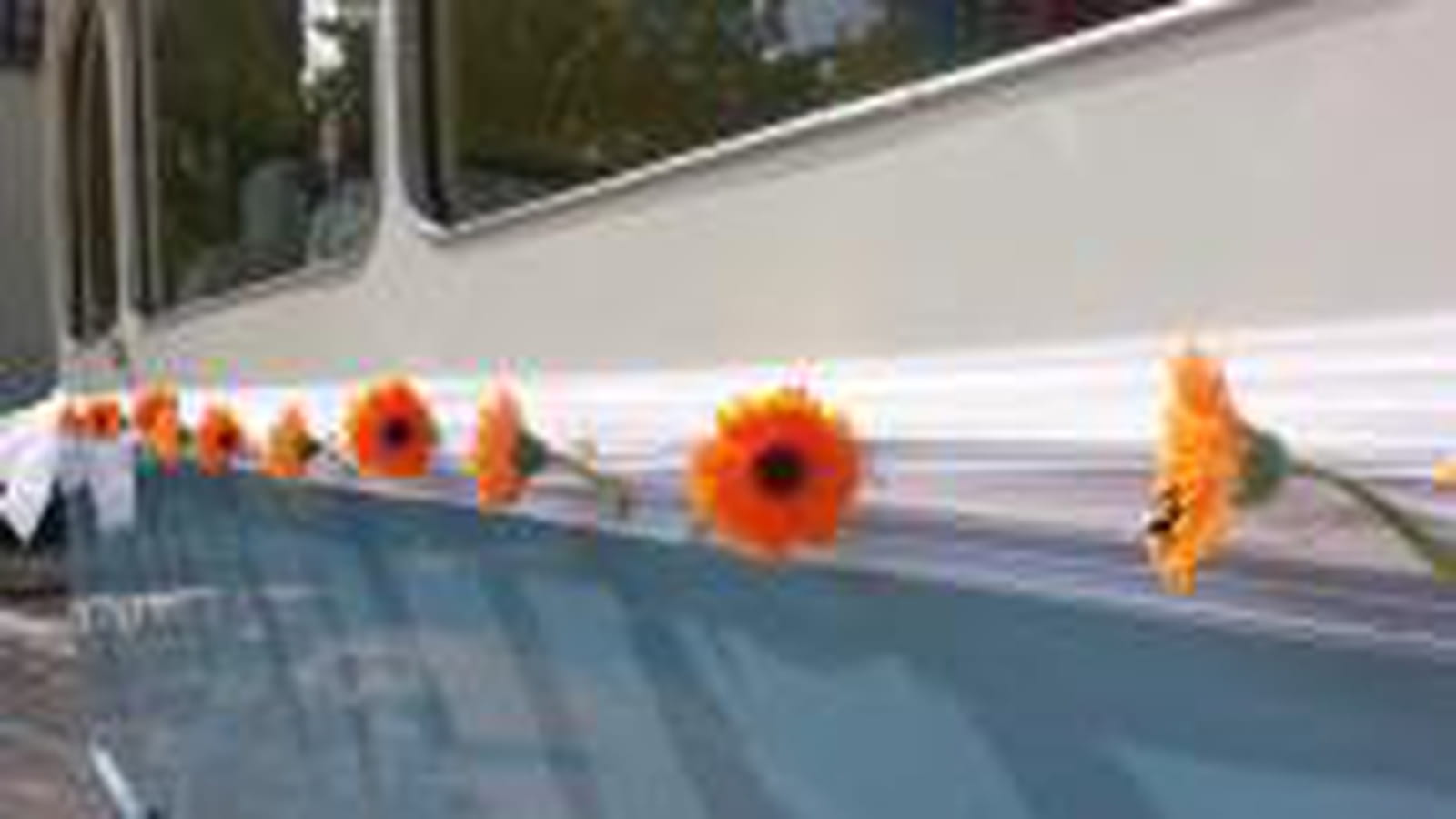 Une décoration de voiture champêtre