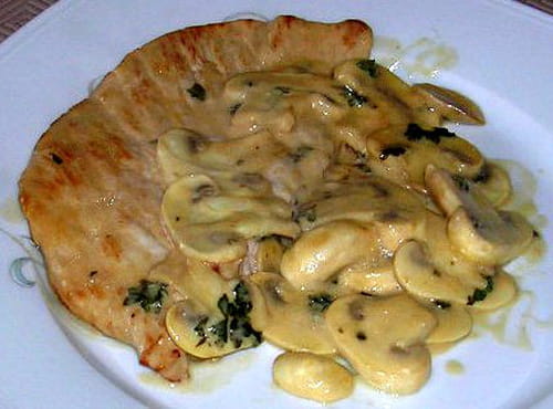 Escalopes de dinde à la normande