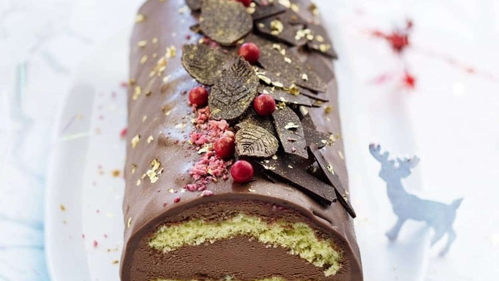 Bûche chocolat au lait