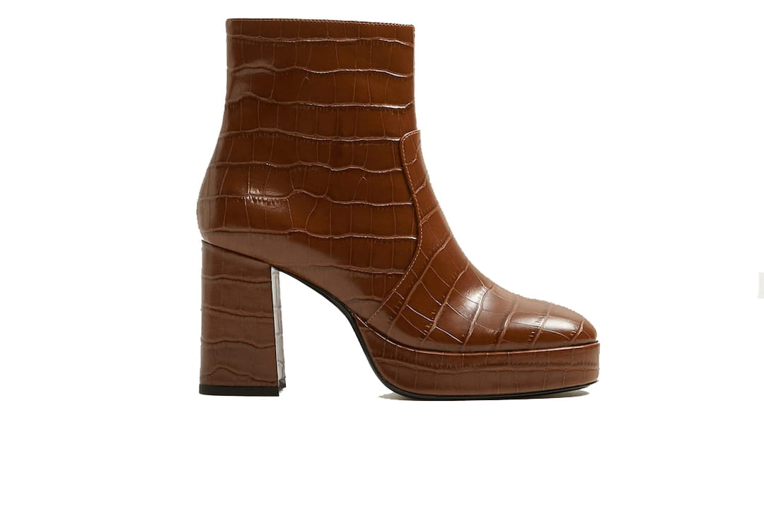 mango bottine blanche