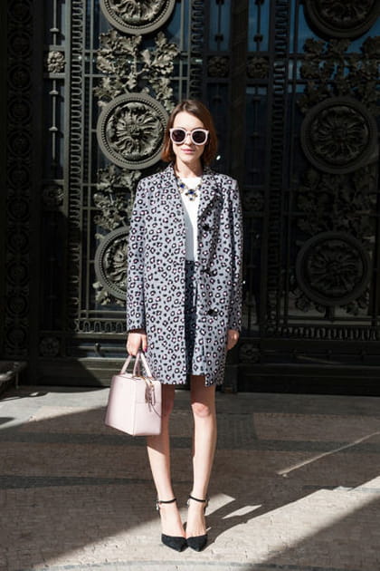 Street looks fashion week Paris&nbsp;: douceur animale