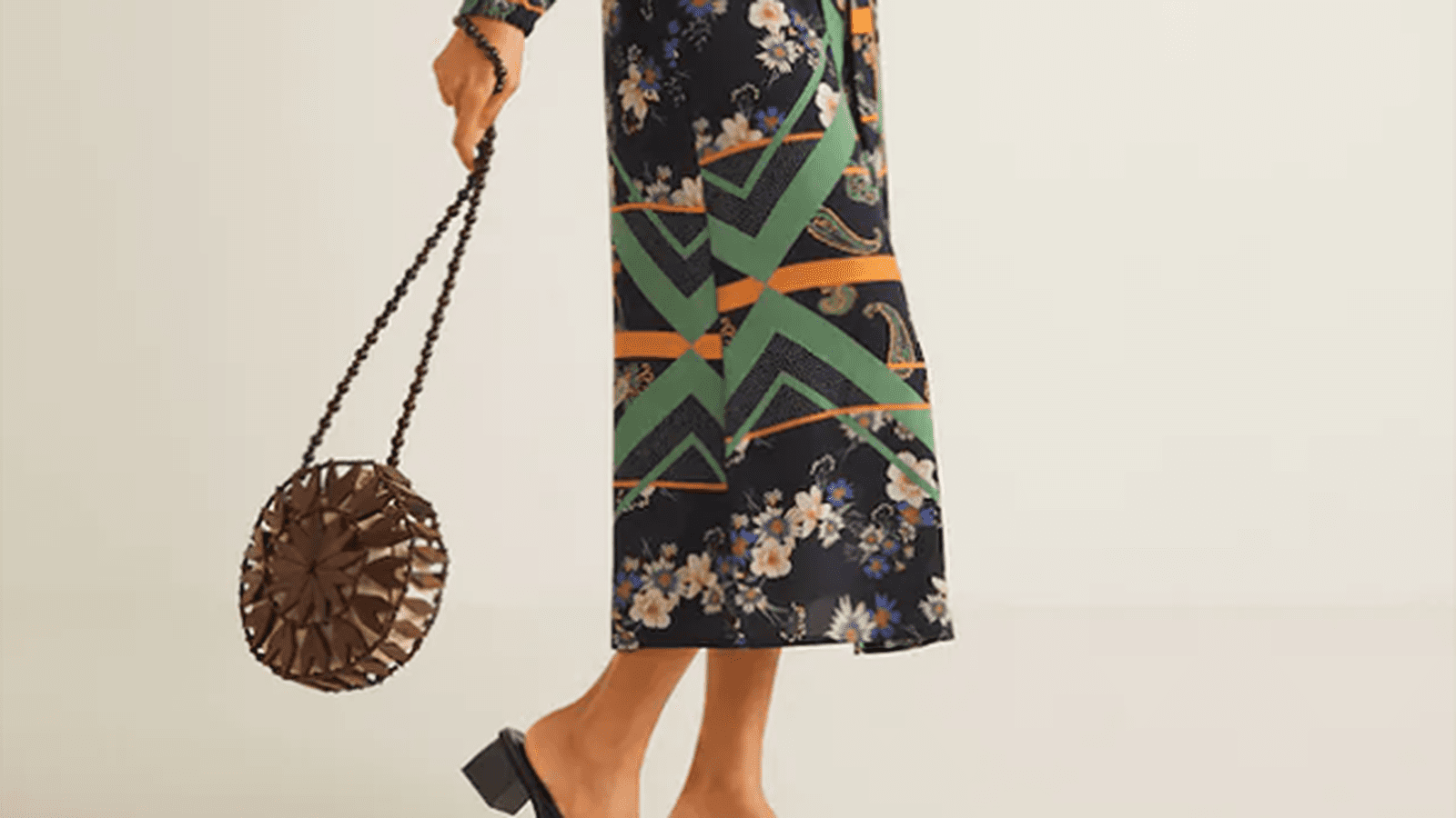 Robe chemisier imprimé foulard 