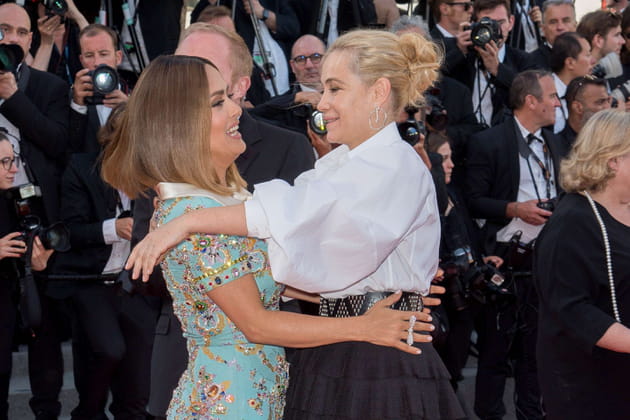 Salma Hayek, ravie de voir Emmanuelle Béart