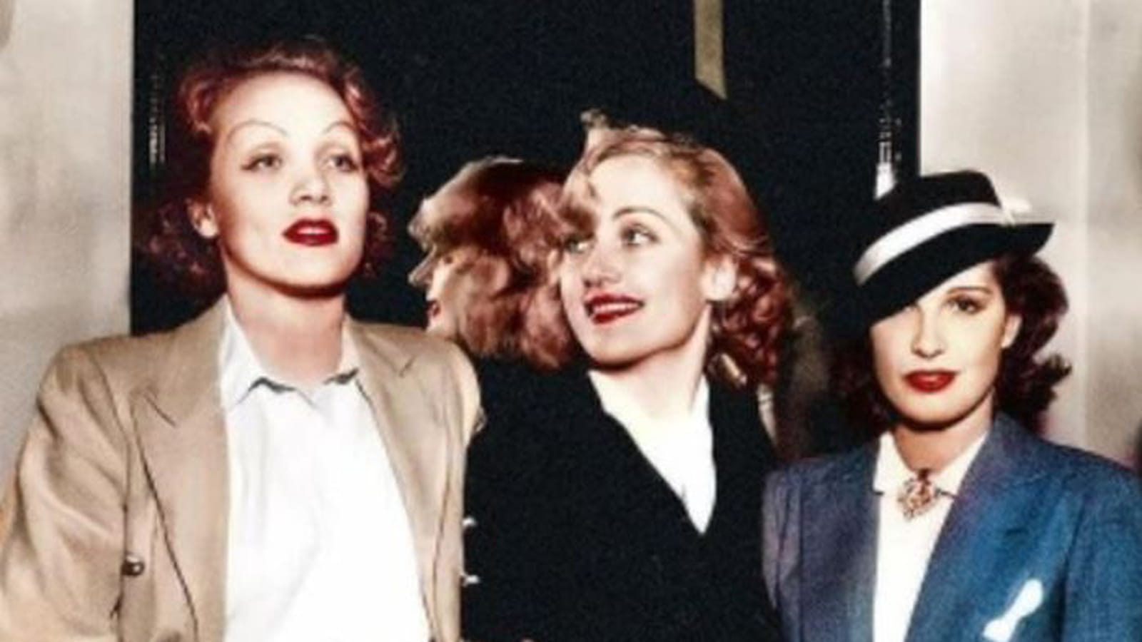 Avec les actrices Carole Lombard et Lili Damita