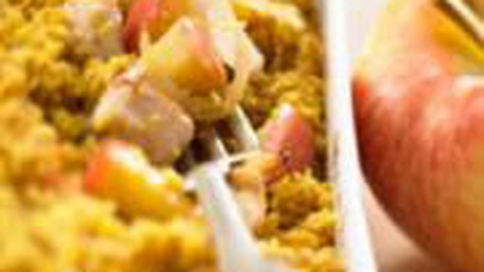 Crumble de poulet aux pommes