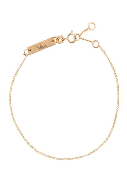 Cha&icirc;ne en argent dor&eacute; ras-du-cou