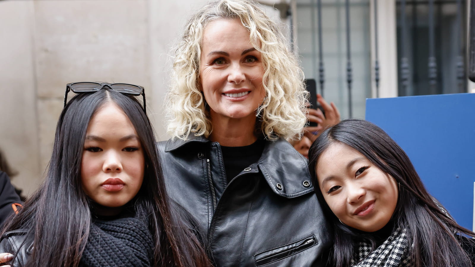 Laeticia Hallyday et ses filles Jade et Joy