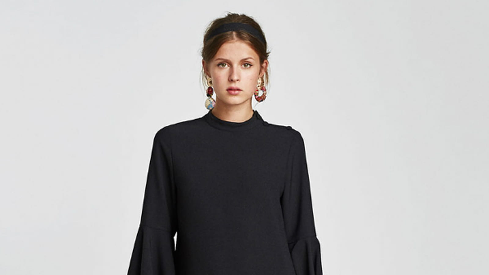 Robe avec volant