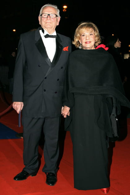 Jeanne Moreau et Pierre Cardin en février 2007